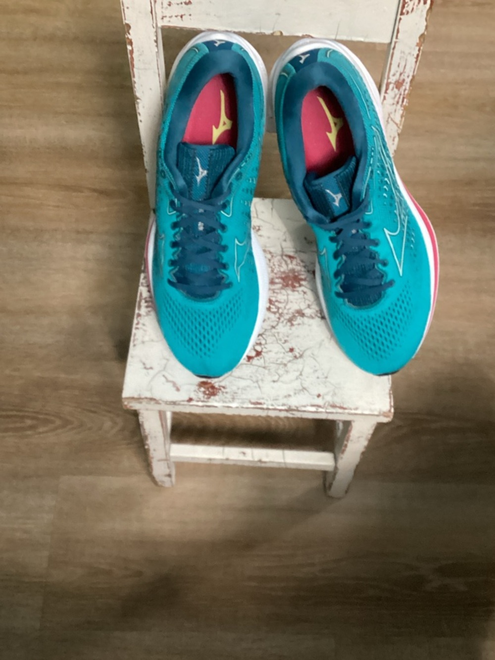 Mizuno Wave Rider 25 Women’s Teal and Pink Running Sneakers Size 10.5